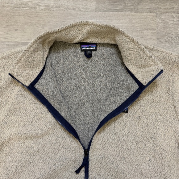 Patagonia Woolyester Fleece Jacket - Oatmeal Heather Men’s Size XXL - Picture 3 of 9